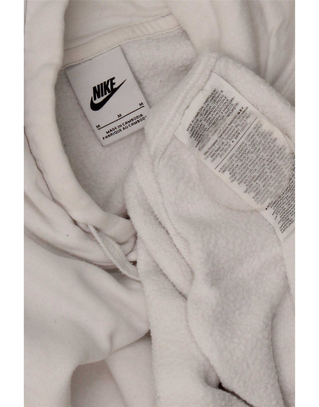 Ανδρικό φούτερ Nike, μεσαίο λευκό βαμβακερό