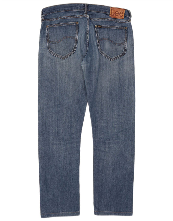 Lee Womens Daren Straight Jeans W34 L29 Blue Cotton
