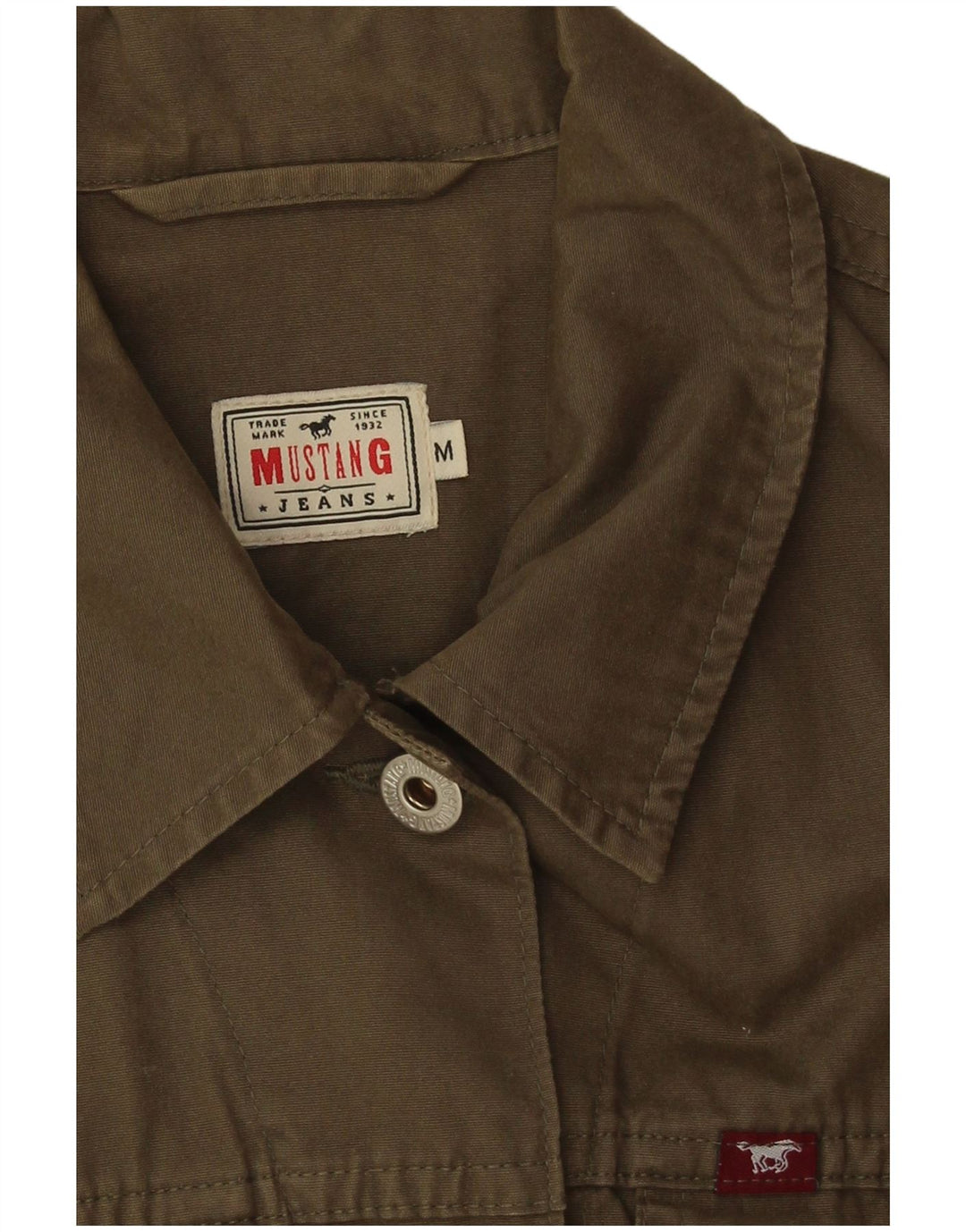Mustang γυναικείο τζιν Gilet UK 12 μεσαίο χακί βαμβάκι