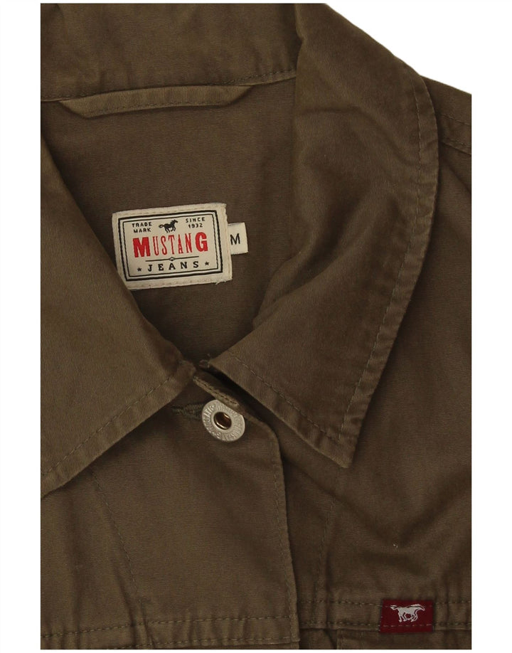 Mustang γυναικείο τζιν Gilet UK 12 μεσαίο χακί βαμβάκι