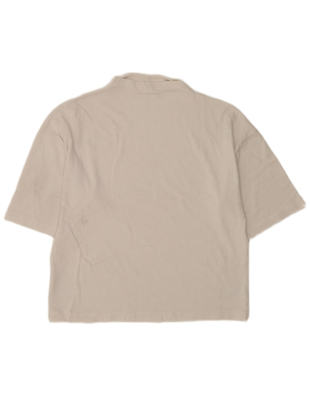 Zara Γυναικείο T-Shirt Top UK 10 Small White Βαμβακερό