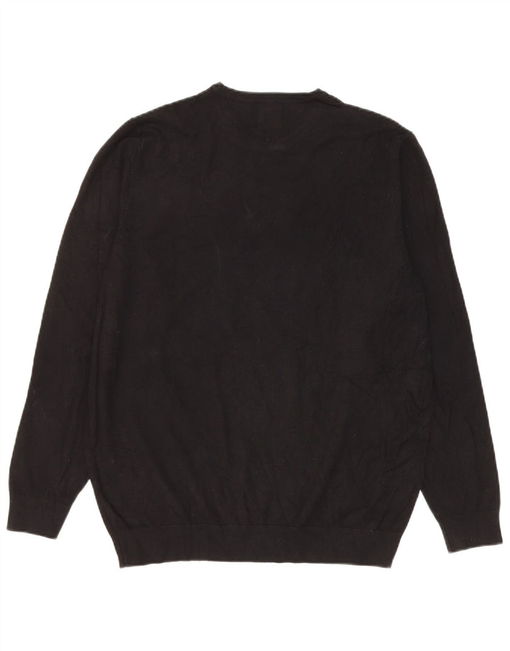 Ανδρικό πουλόβερ Zara Crew Neck Jumper Μεσαίο Μαύρο