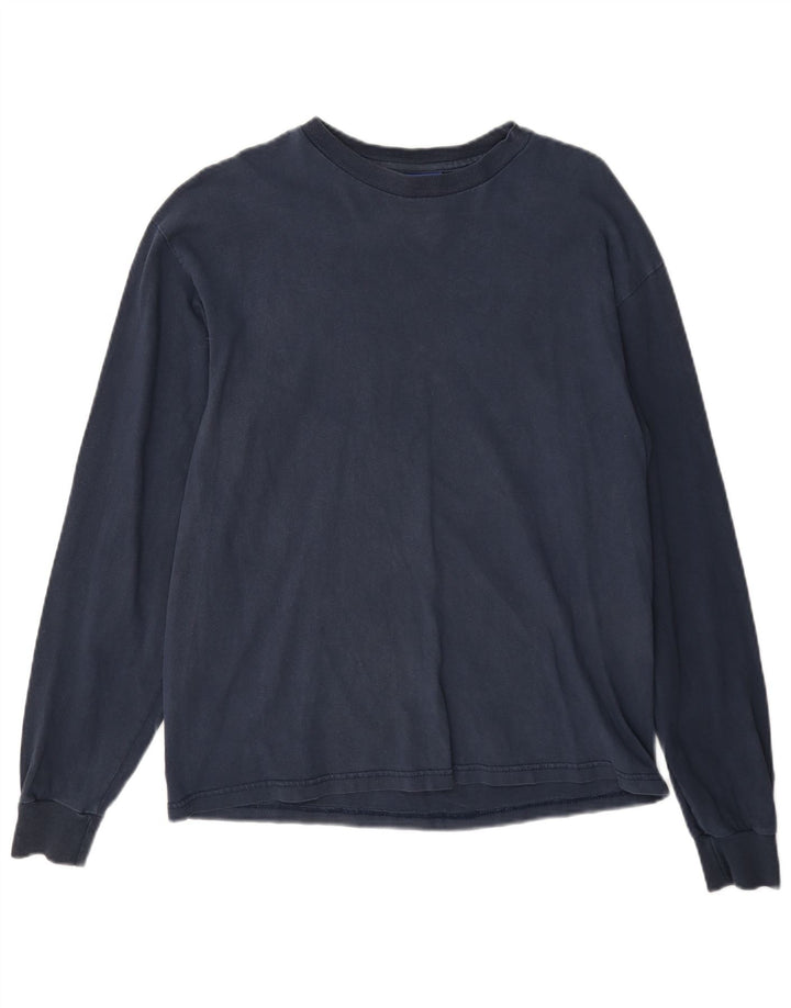 Champion γυναικείο τοπ μακρυμάνικο UK 14 Medium Navy Blue Cotton