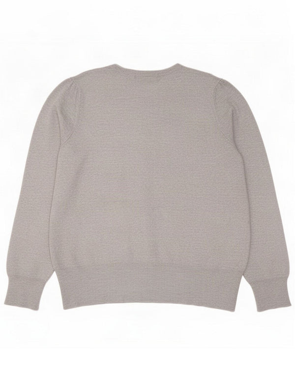 Marks & Spencer Γυναικεία ζακέτα πουλόβερ UK 16 Large Grey Viscose