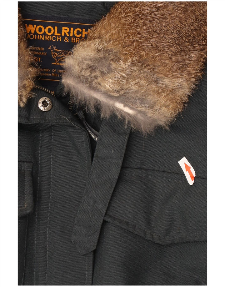 Woolrich Γυναικείο Utility Jacket UK 14 Medium Grey Nylon