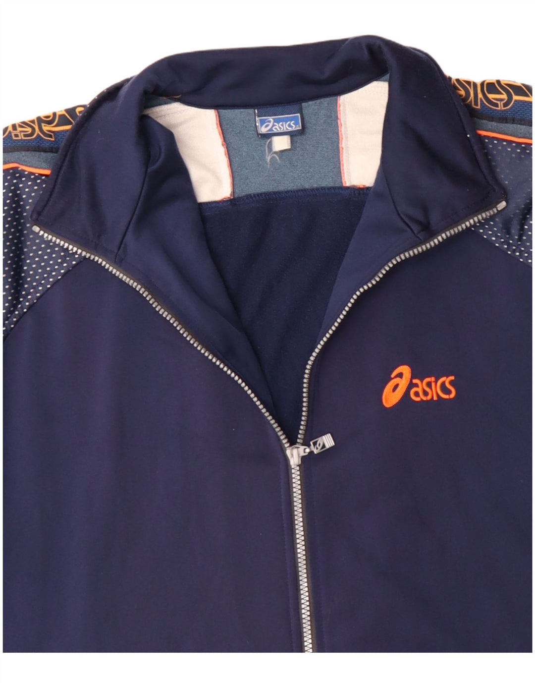 Ανδρική φόρμα γυμναστικής γραφική ASICS Top Jacket 2XL Navy Blue Polyester