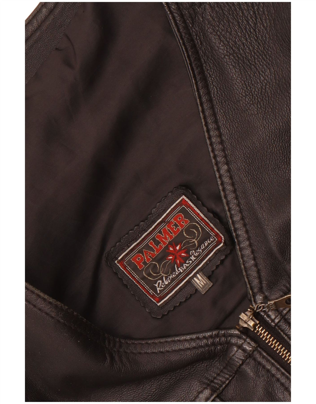 Vintage Mens Leather Utility Gilet UK 38 Medium Black