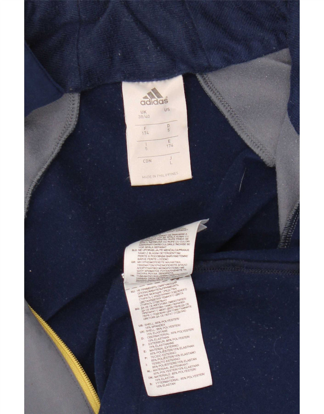 Ανδρική φόρμα πουλόβερ Adidas Top UK 38/40 Medium Navy Blue Colourblock