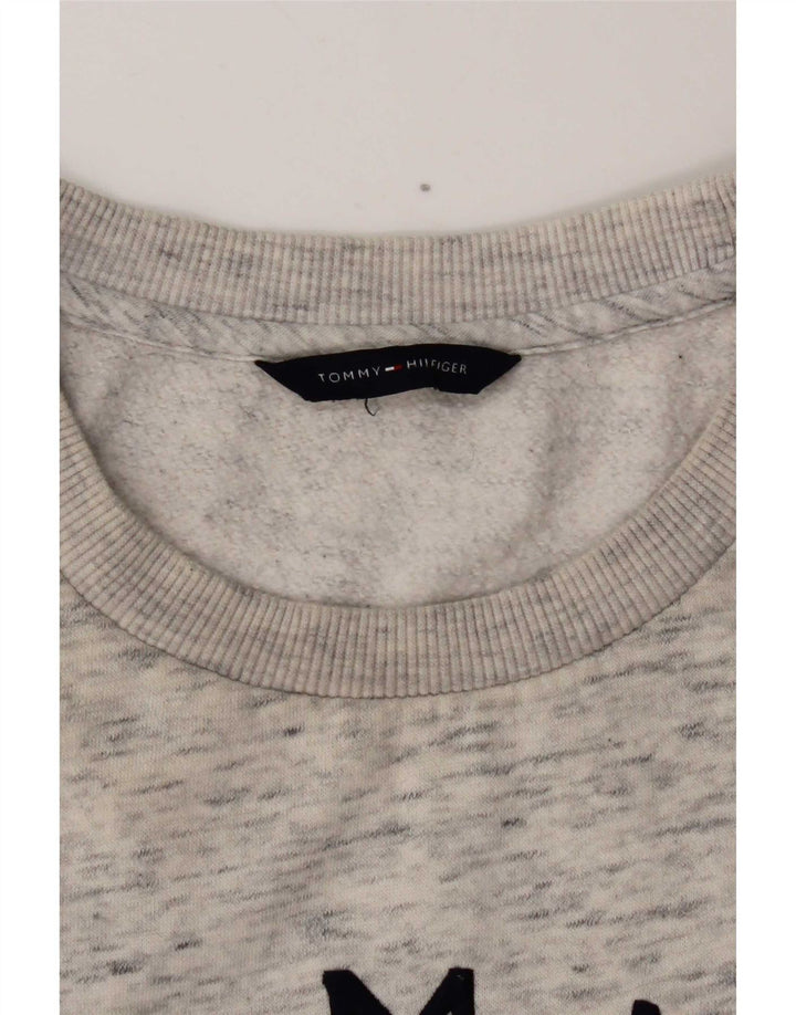 Γυναικείο γραφικό φούτερ Tommy Hilfiger Jumper UK 12 Medium Grey Flecked