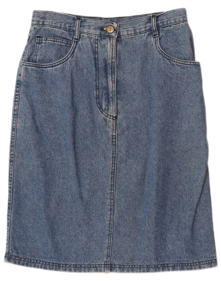 Ellesse Γυναικεία Τζιν Φούστα Μεσαία W28 Μπλε Βαμβακερή