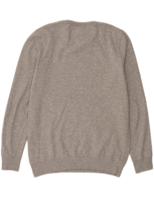 Γραφικό ανδρικό φούτερ Tommy Hilfiger Jumper μεγάλο γκρι βαμβακερό