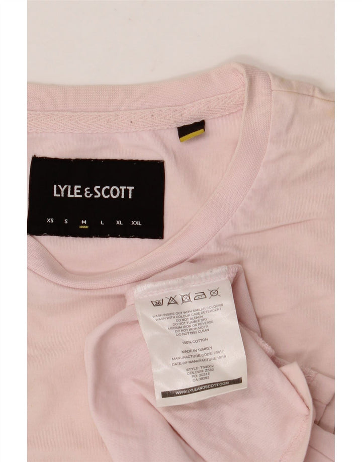 Ανδρικό T-Shirt LYLE & SCOTT Top Μεσαίο Ροζ Βαμβακερό