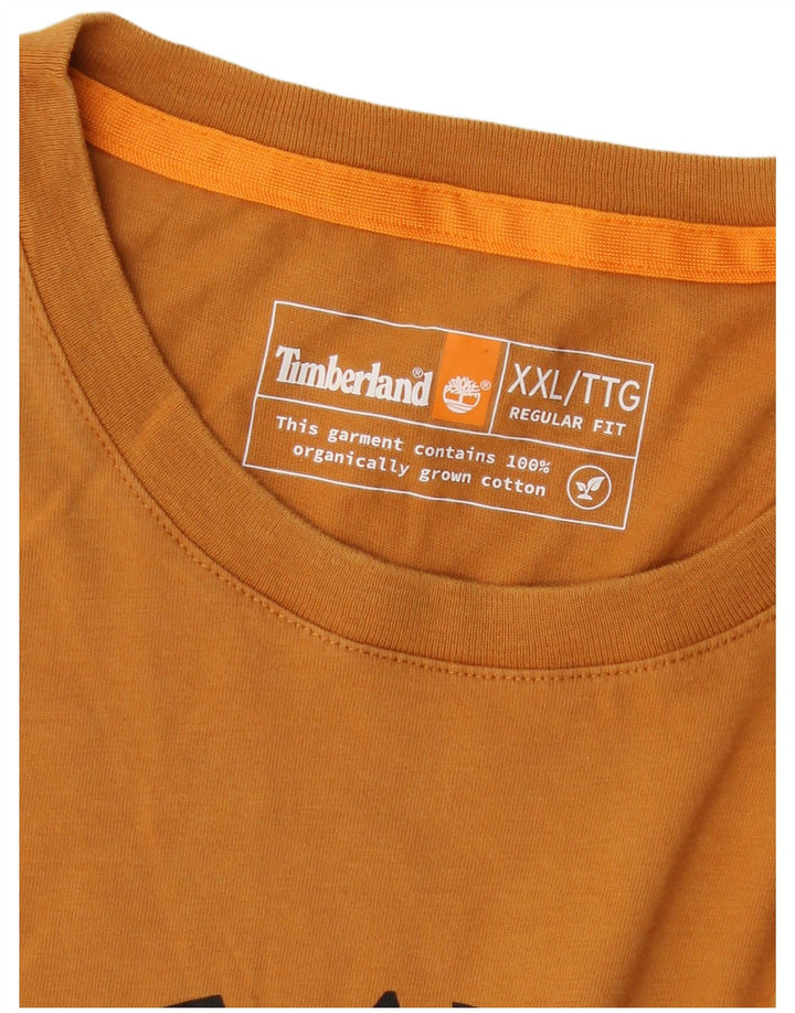 Ανδρικό γραφικό μπλουζάκι Timberland Regular Fit Regular Fit Top 2XL Πορτοκαλί λογότυπο