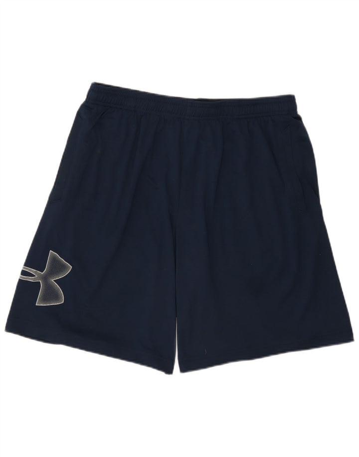 Ανδρικό γραφικό αθλητικό σορτς Under Armour Μεγάλο μπλε ναυτικό πολυεστέρα