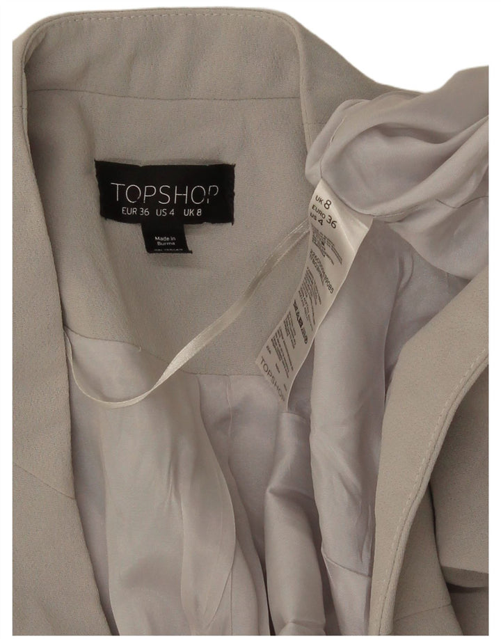 Topshop Γυναικείο μπουφάν Bolero UK 8 Small Grey Polyester