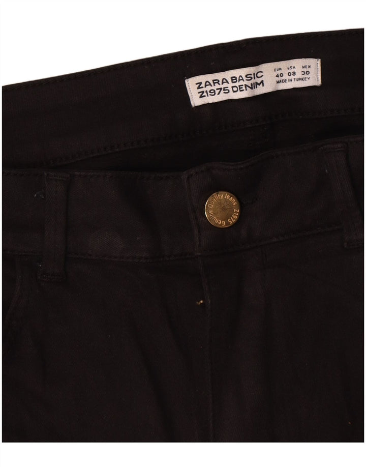 Zara Γυναικείο ίσιο τζιν EU 40 Medium W30 L30 Μαύρο βαμβακερό