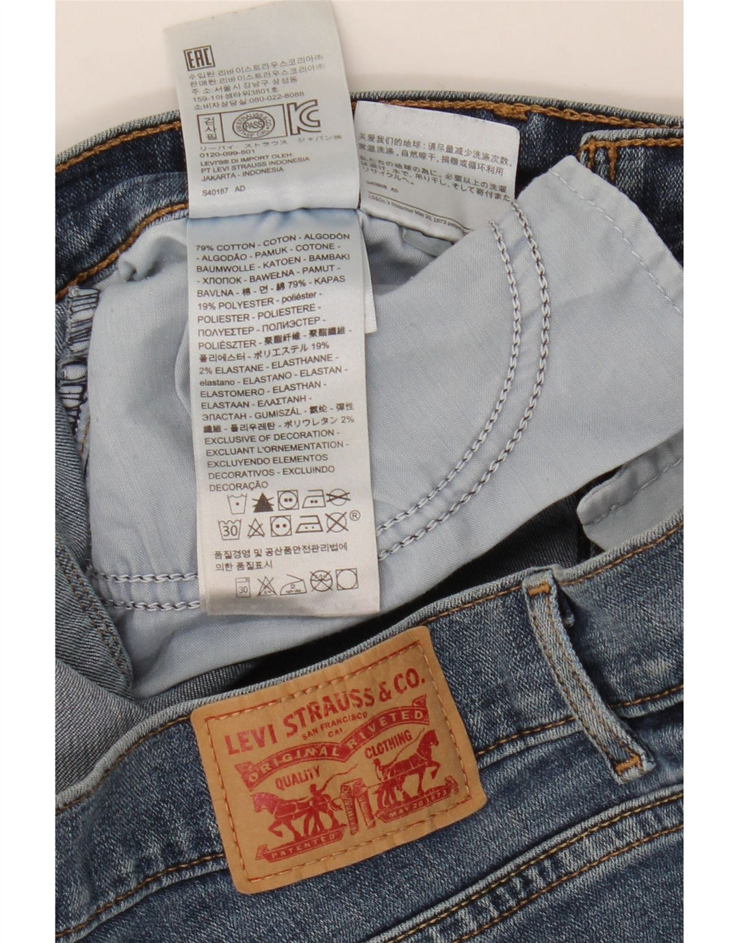 Γυναικείο Levi's Classic Bootcut Jeans US 6 Medium W28 L32 Μπλε βαμβακερό