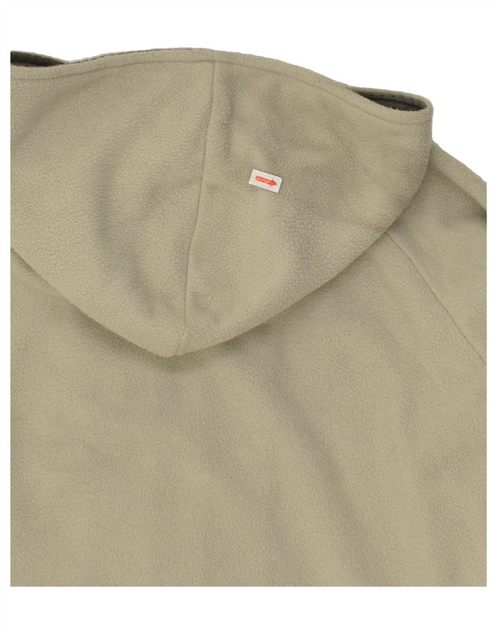 REEBOK Womens Hooded Fleece Jacket UK 8 Small  Green Polyester | Vintage Reebok | Thrift | Second-Hand Reebok | Used Clothing | Messina Hembry 