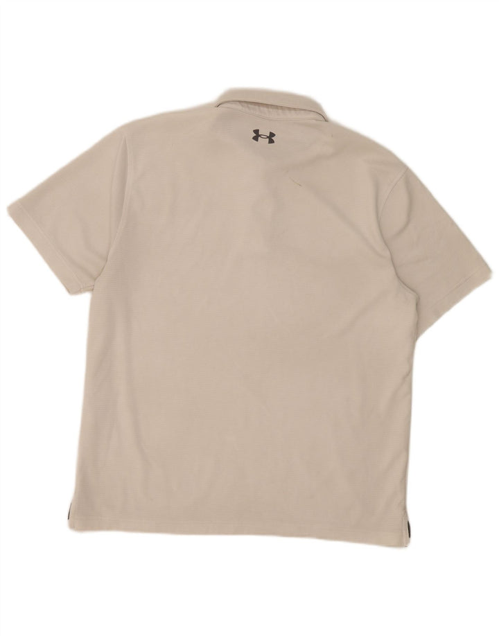 Under Armour Ανδρικό πουκάμισο Polo Large White Polyester Sports
