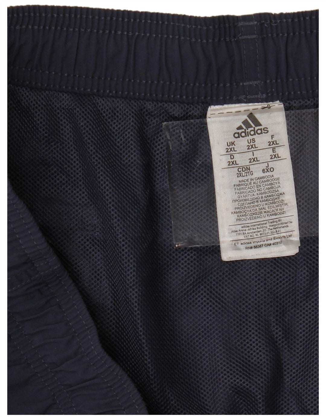Ανδρικό αθλητικό σορτς ADIDAS 2XL Navy Blue Nylon