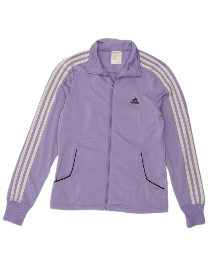 Γυναικεία αθλητική φόρμα ADIDAS Top Jacket UK 14 Medium Purple Polyester