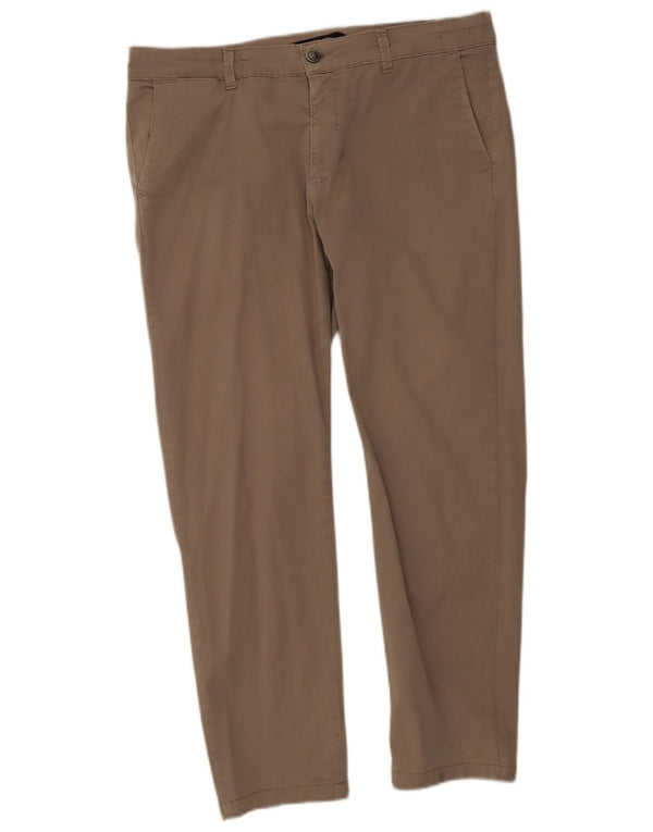 Liu Jo Ανδρικό ίσιο παντελόνι Chino IT 54 2XL W42 L28 Μπεζ βαμβακερό