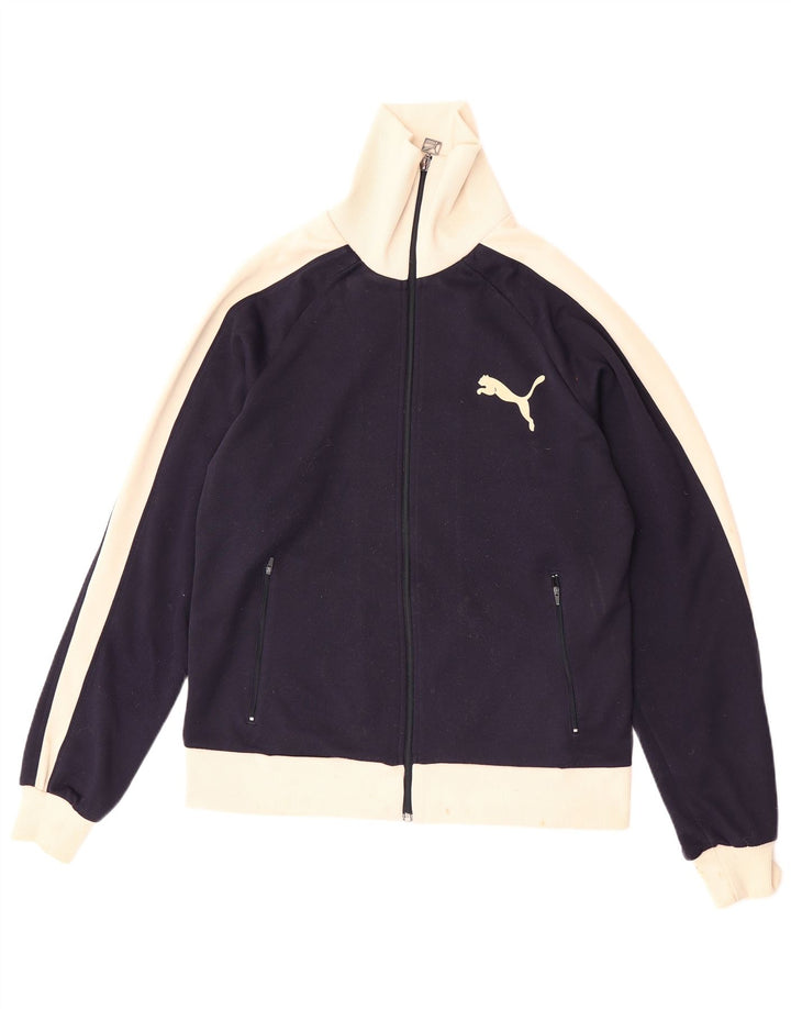 Ανδρική αθλητική φόρμα Puma Μπουφάν μεγάλου μπλε ναυτικού χρώματος πολυεστέρας