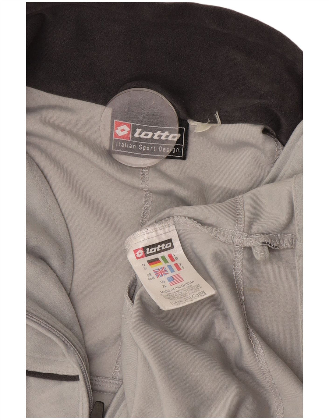 Ανδρική φόρμα Lotto Top Jacket UK 42/44 XL Grey Polyester