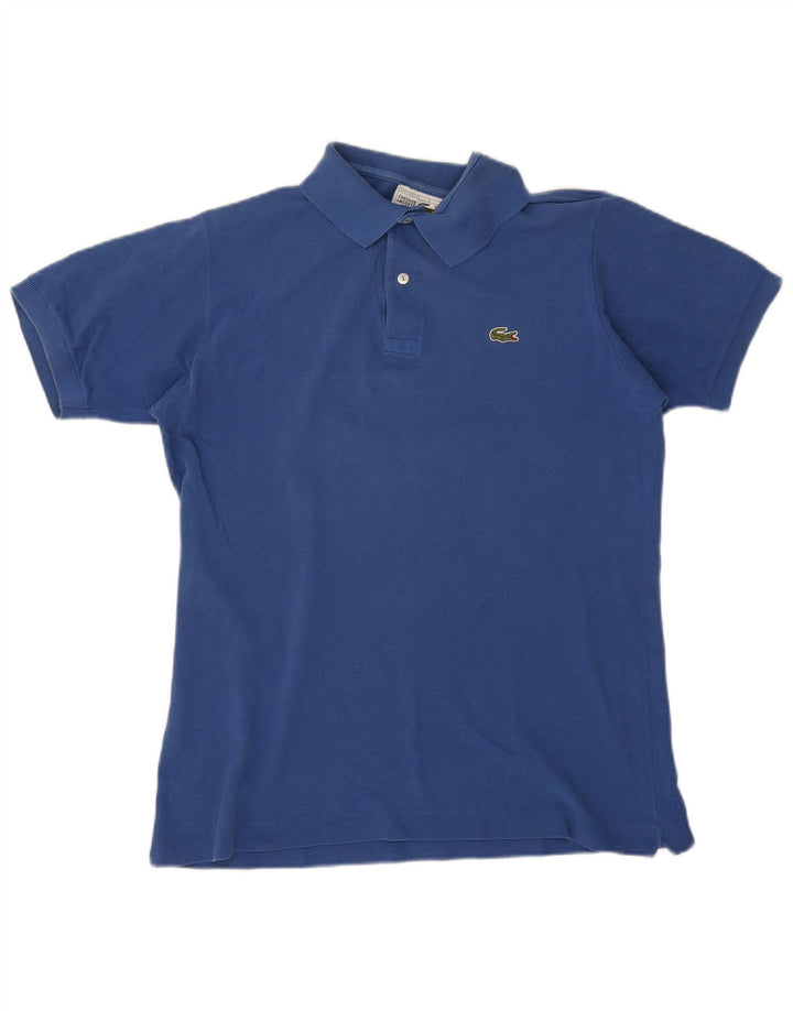 Ανδρικό πουκάμισο πόλο Lacoste, νούμερο 4, μεσαίο μπλε βαμβακερό