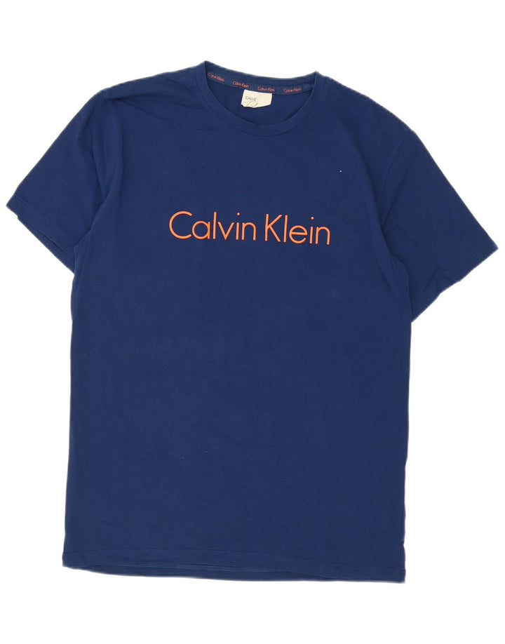 Ανδρικό γραφικό μπλουζάκι Calvin Klein Top Medium Blue