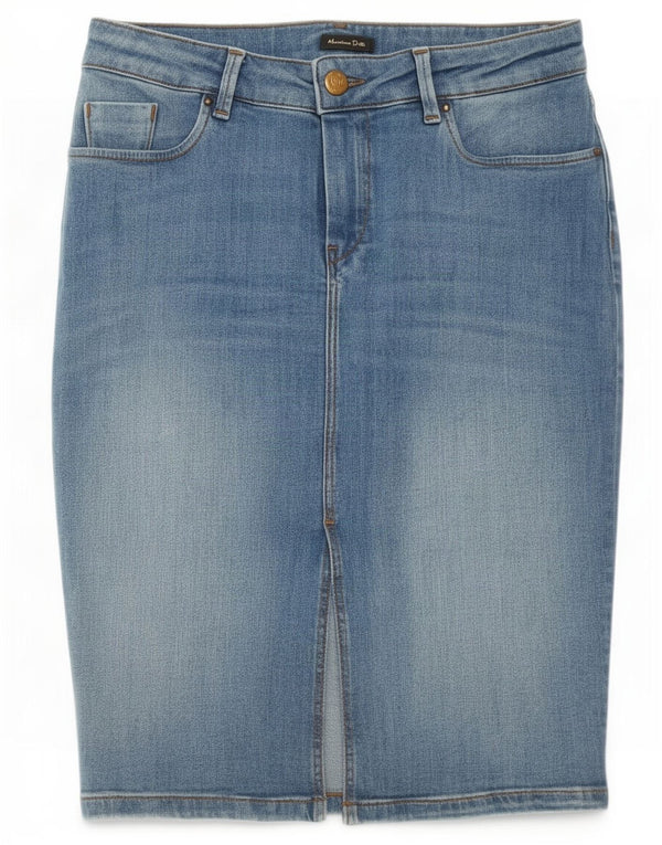 Massimo Dutti Γυναικεία Τζιν Φούστα EU 38 Small W28 Μπλε