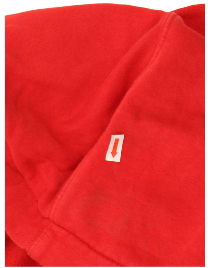 Ανδρικό πουλόβερ Nike με φερμουάρ, μικρό κόκκινο βαμβακερό