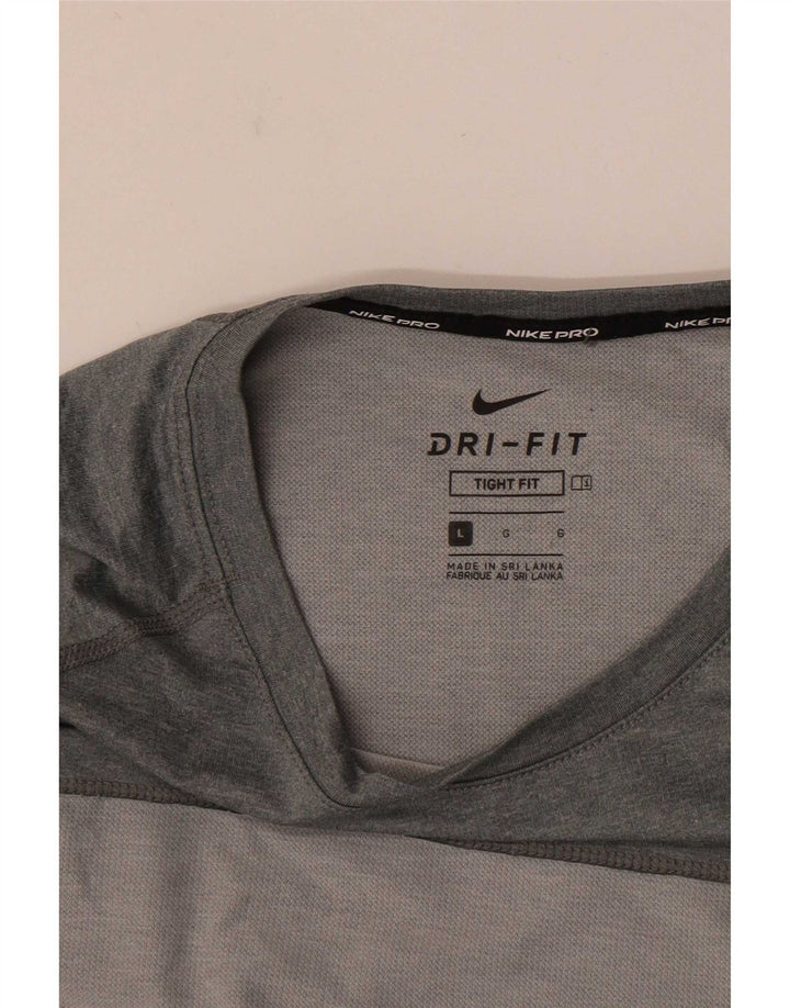 Ανδρικό μπλουζάκι Nike Dri Fit Top Large Grey