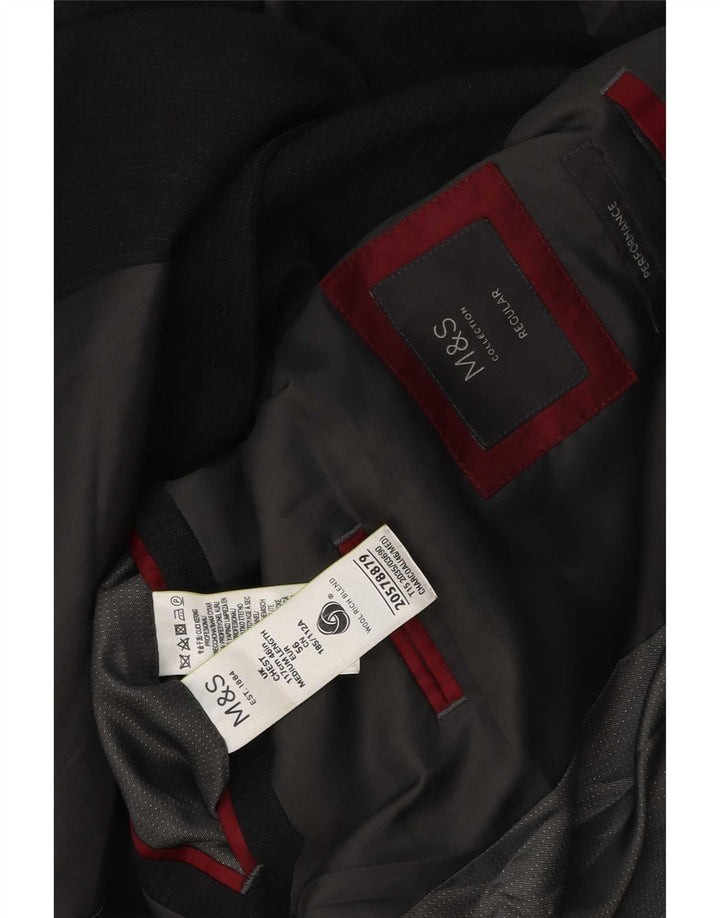 Marks & Spencer Ανδρικό μπουφάν blazer UK 46 XL Γκρι πολυεστέρας