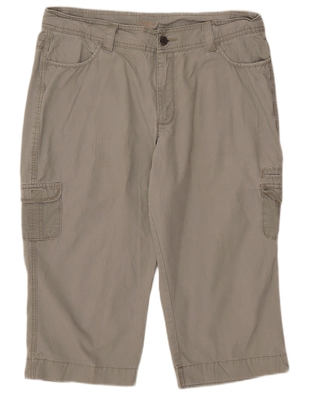 Lee Womens Raiders Cargo σορτς US 16 2XL W34 Γκρι βαμβακερό
