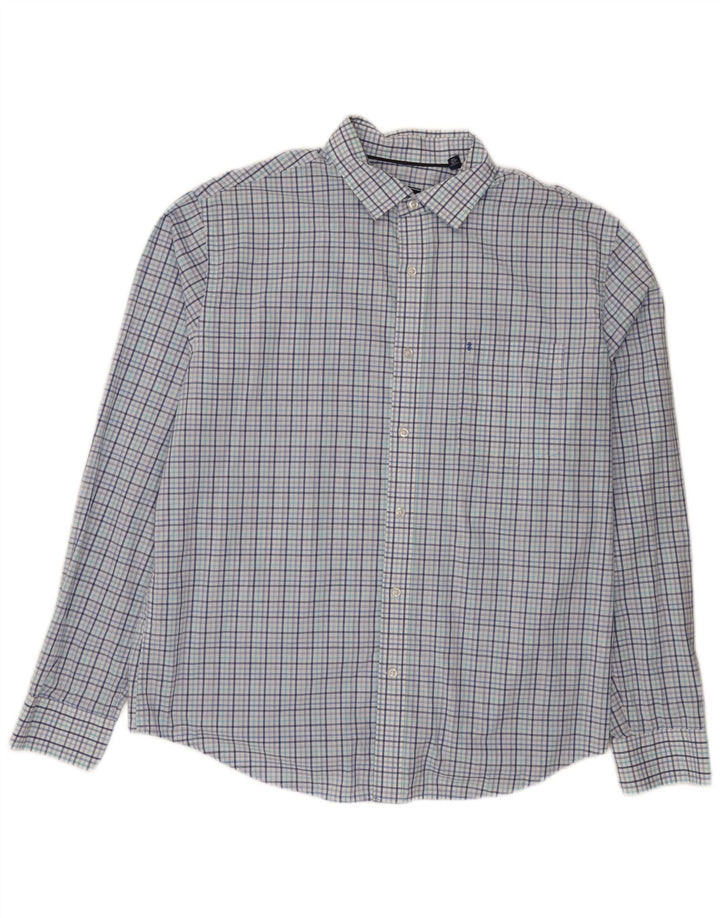 Ανδρικό πουκάμισο Izod Size 16 1/2 Large Blue Check Cotton