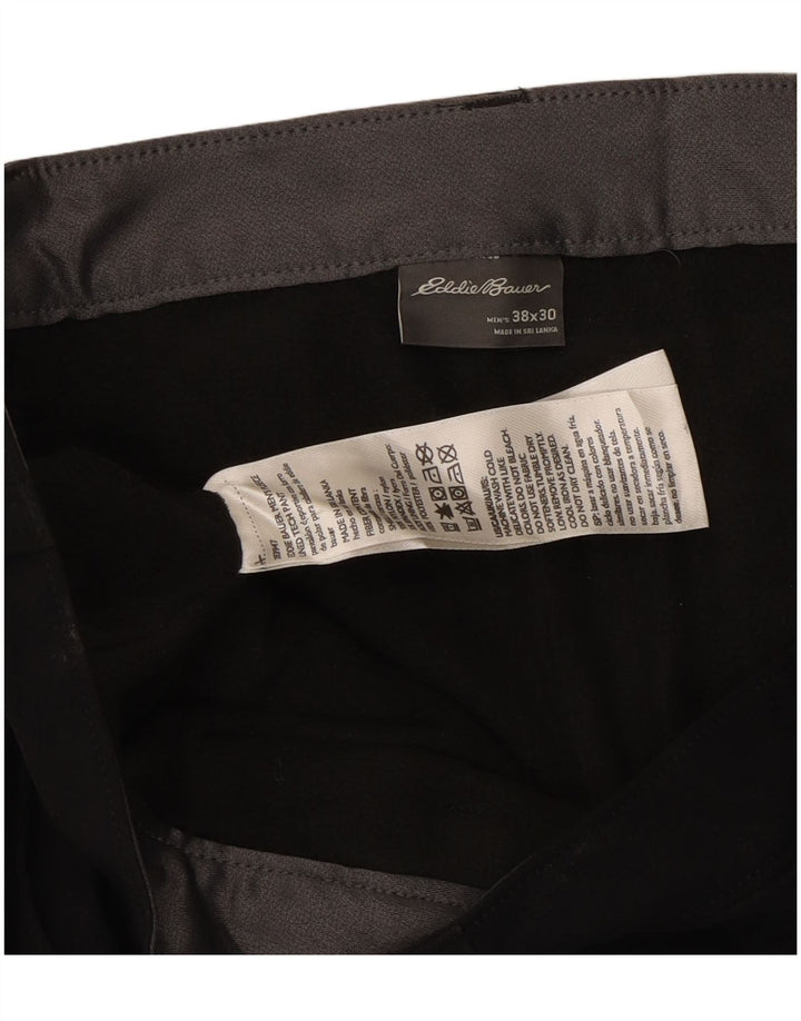 EDDIE BAUER Ανδρικό ίσιο παντελόνι Cargo W38 L30 Μαύρο νάιλον