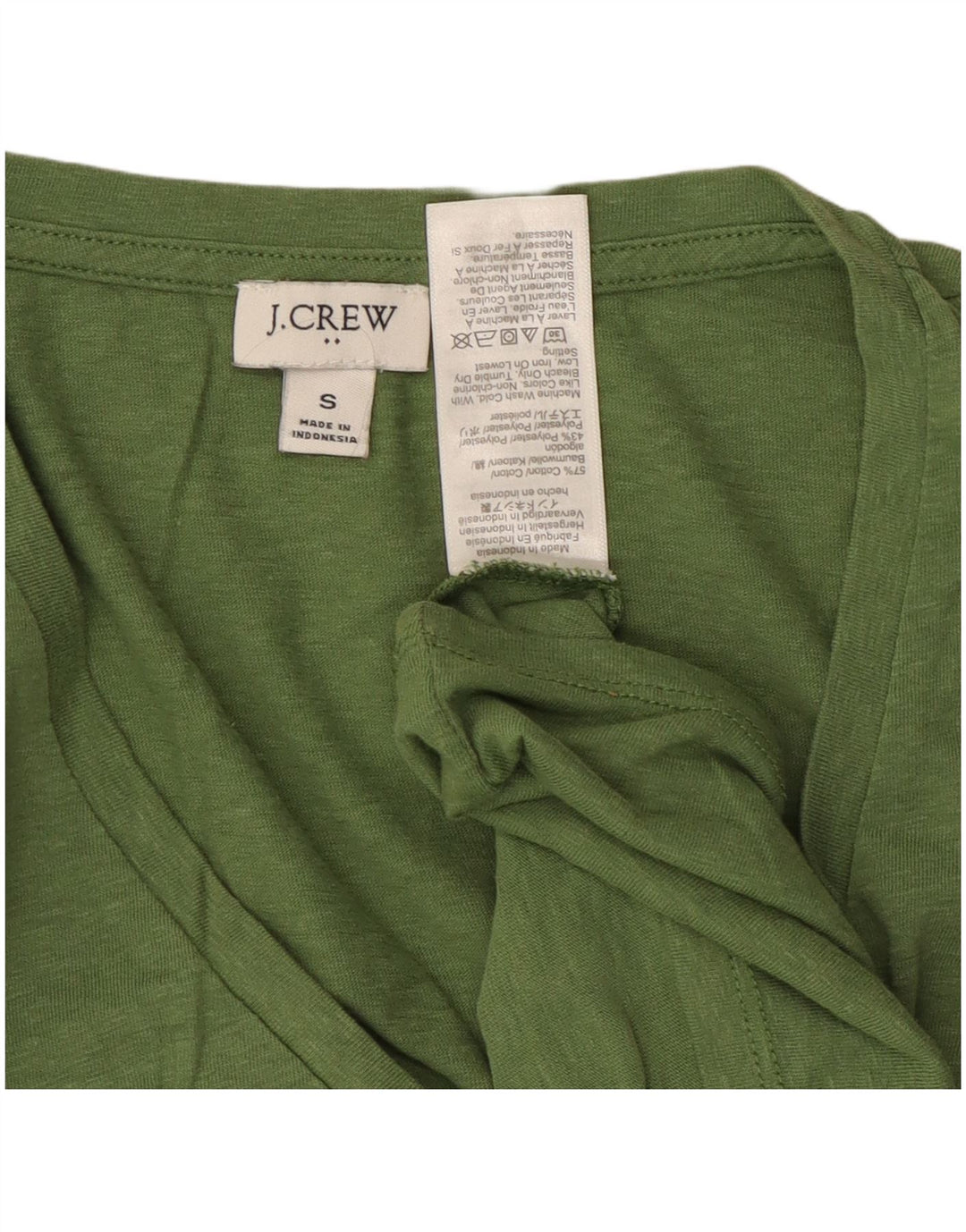 J. CREW Γυναικείο γιλέκο τοπ UK 10 Μικρό πράσινο βαμβακερό