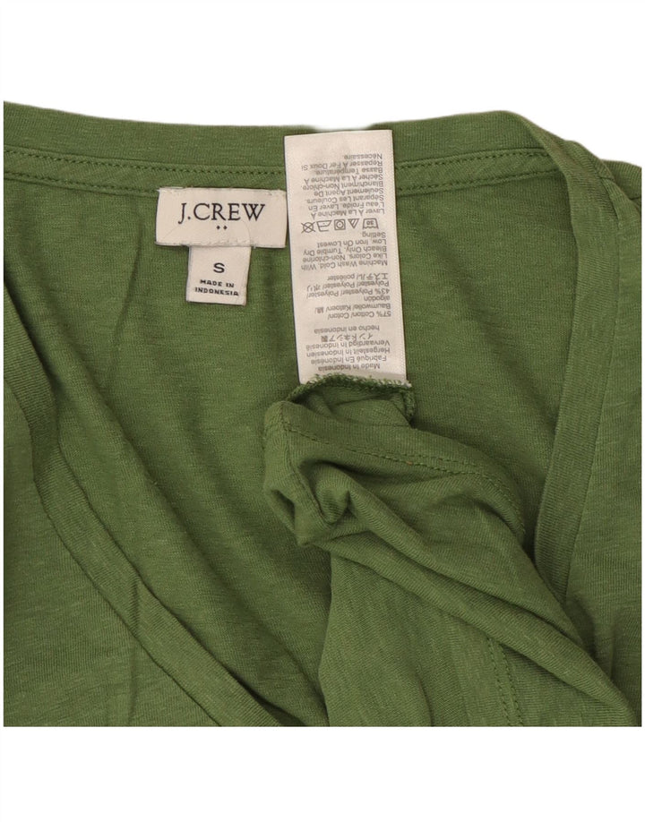 J. CREW Γυναικείο γιλέκο τοπ UK 10 Μικρό πράσινο βαμβακερό
