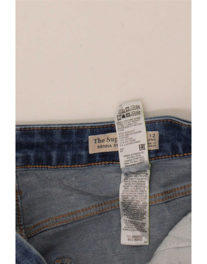 Marks & Spencer Γυναικεία Sienna Straight Jeans UK 12 Medium W30 L31 Blue