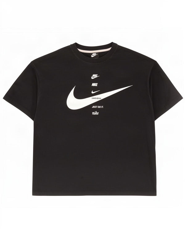 Ανδρικό γραφικό T-shirt Nike XL Μαύρο βαμβακερό