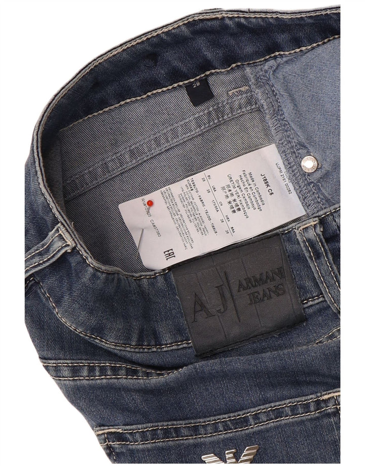 Armani Γυναικείο Slim Jeans W28 L28 Navy Blue Cotton