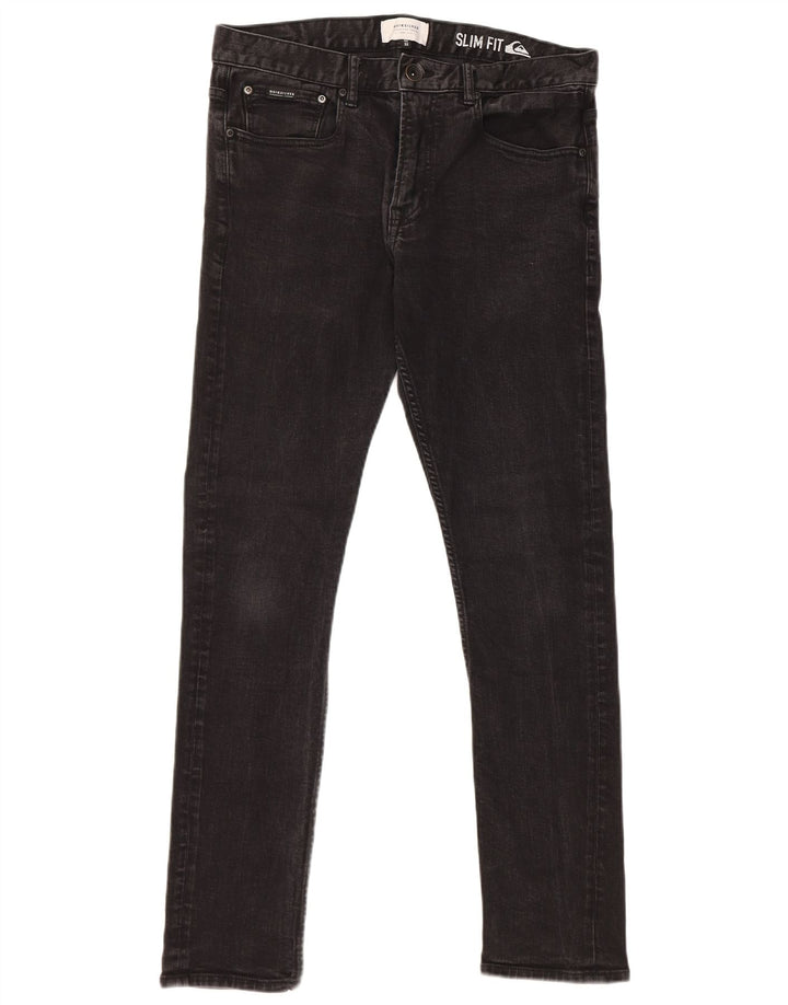 Ανδρικό Slim Jeans Quiksilver W32 L32 Μαύρο βαμβακερό