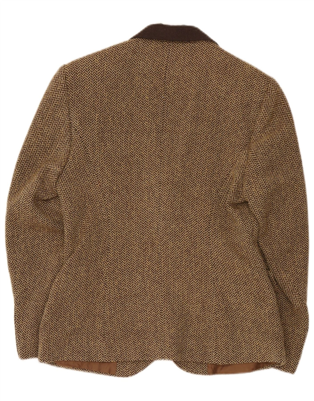 Ginalebole Γυναικείο τζάκετ blazer IT 44 μεσαίου καφέ ψαροκόκαλο