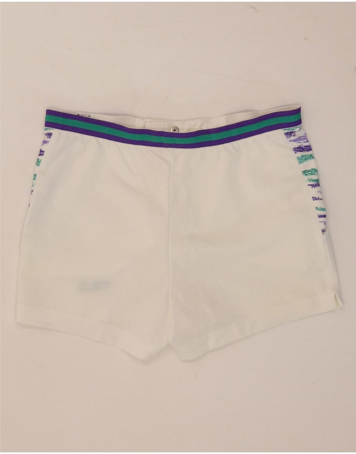 Fila Ανδρικό σορτς casual IT 48 Medium W32 Λευκό ριγέ πολυεστέρα