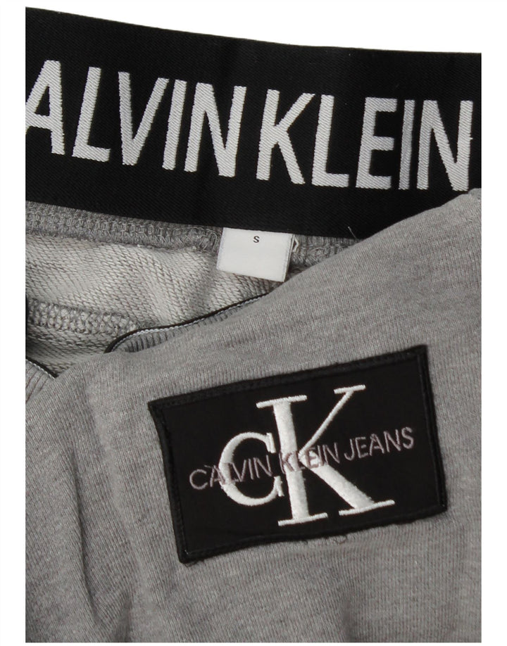 Ανδρική αθλητική φόρμα CALVIN KLEIN Παντελόνι Joggers Μικρό Γκρι Βαμβακερό