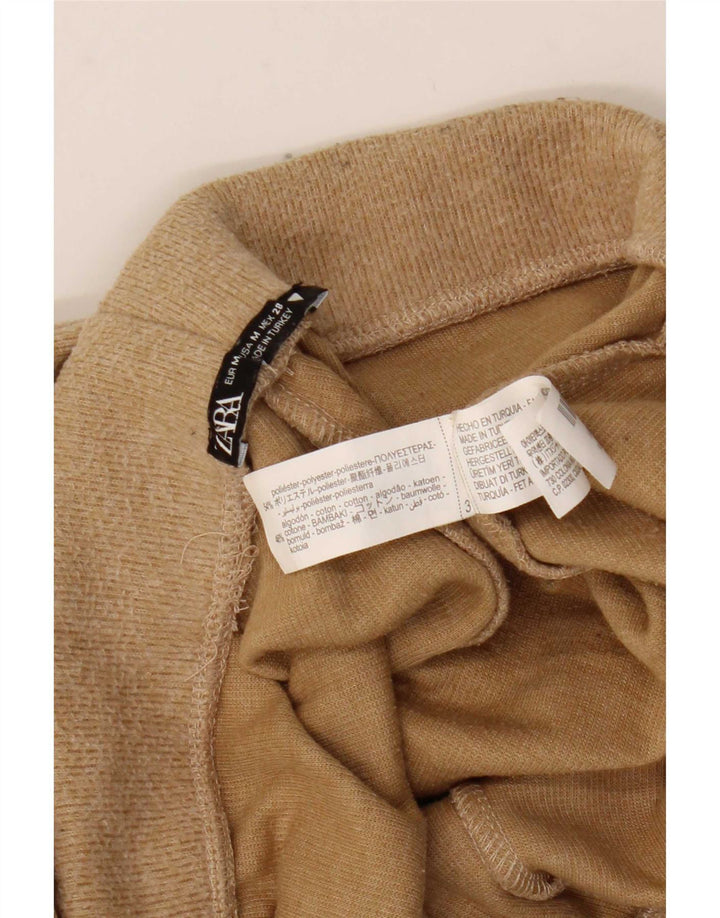 Zara Γυναικεία φόρμα παντελόνι UK 12 Medium Beige Polyester