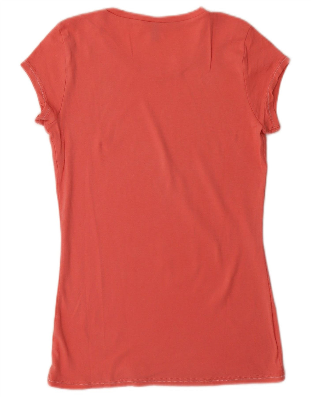 Benetton Γυναικείο T-Shirt Top UK 12 Μεσαίο Ροζ Βαμβακερό