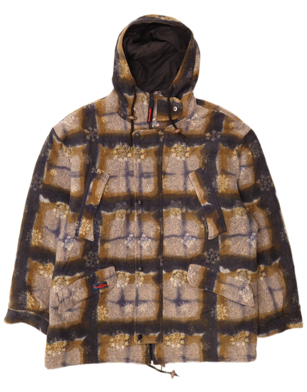 Ανδρικό μπουφάν Invicta με κουκούλα Fleece UK 42 XL Πολύχρωμο πολυεστέρας