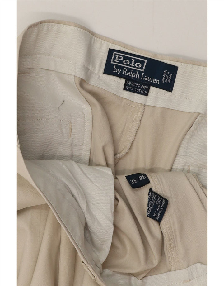 Ανδρικό παντελόνι Chino POLO RALPH LAUREN W38 L32 Μπεζ βαμβακερό